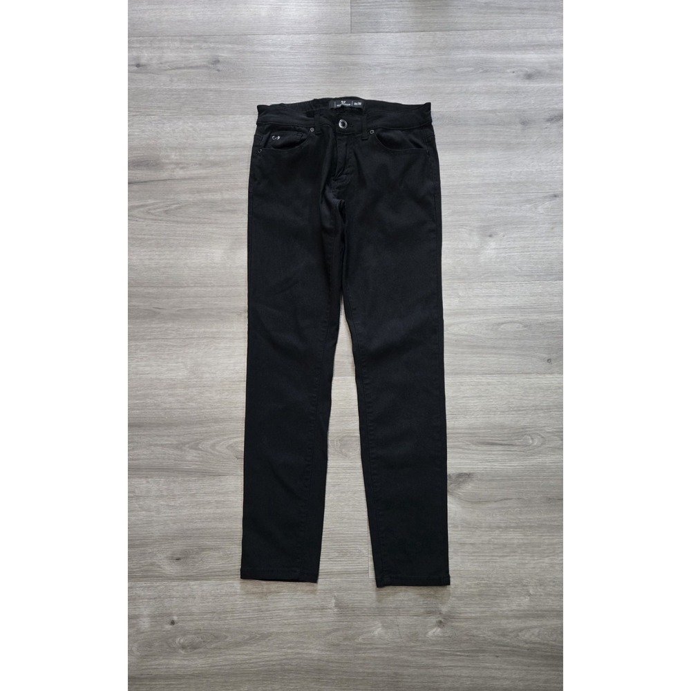 Nick Danger Men's Black Stretch Slim Tapered Leg Viscose Jean Pants 30x30